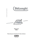 De'Longhi FHX3 User's Manual