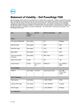 Dell PowerEdge T620 Statement of Volatility