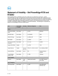 Dell PowerEdge R720 Statement of Volatility