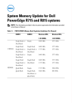 Dell PowerEdge R715 Information Update