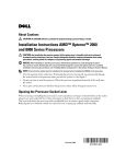 Dell PowerEdge 6950 Installation Instructions