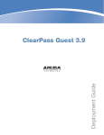 Dell PowerConnect W-Clearpass 100 Software Deployment Guide
