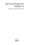 Dell PowerConnect W-Airwave 7.4 Practices Guide