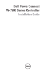 Dell W-7200 Installation Manual