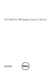 Dell OptiPlex 790 (Early 2011) Desktop Owner's Manual