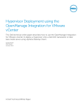 Dell OpenManage Integration for VMware vCenter 2.0 Deployment Guide