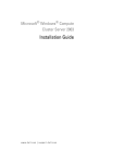 Dell Microsoft Windows Compute Cluster Server 2003 Installation Manual