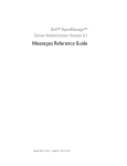 Dell OpenManage Server Administrator Version 6.1 Messages Reference Guide