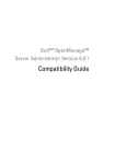 Dell OpenManage Server Administrator Version 6.0.1 Compatibility Guide