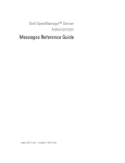 Dell OpenManage Server Administrator Version 5.2 Messages Reference Guide
