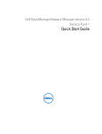 Dell OpenManage Network Manager Quick Start Manual