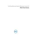 Dell OpenManage Network Manager Version 5.0 Web Client Guide