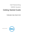 Dell Networking S6000 Getting Started Guide