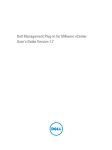 Dell Management Plug-in for VMware vCenter 1.7 User's Manual
