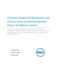 Dell Management Plug-in for VMware vCenter 1.7 Update Manual