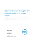 Dell Management Plug-in for VMware vCenter 1.7 Deployment Guide