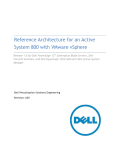 Dell Management Plug-in for VMware vCenter 1.6 Reference Architecture