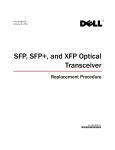 Dell and XFP Optical Transceiver Replacement Procedure