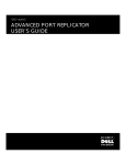 Dell ADVANCED PORT REPLICATOR User's Manual