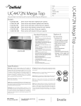 Delfield UC4472N-M User's Manual