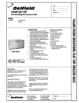 Delfield 4560N User's Manual