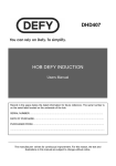 DEFY DHD407 User's Manual