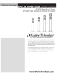 Definitive Technology SUPERTOWER BP-8080ST User's Manual