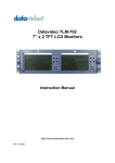 Datavideo TLM-702 User's Manual