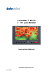 Datavideo TLM-700 User's Manual