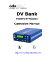 Datavideo DV Bank User's Manual