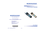 Datalogic Scanning F734-E User's Manual