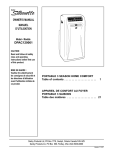 Danby DPAC120061 User's Manual