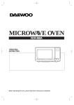 Daewoo Electronics KOR-860A User's Manual