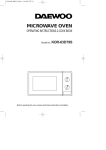 Daewoo Electronics KOR-63D79S User's Manual