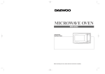 Daewoo Electronics KOR-631G User's Manual