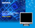 Daewoo Electronics F109A1 User's Manual