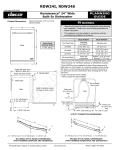 Dacor Dishwasher RDW24S User's Manual