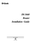 D-Link Router DI-3660 User's Manual