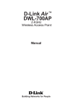 D-Link DWL-700AP User's Manual