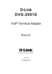 D-Link DVG-2001S User's Manual