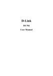 D-Link DI-704 User's Manual