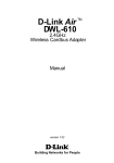 D-Link DWL-610 User's Manual