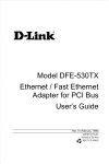 D-Link DFE-530TX User's Manual