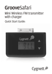 Cygnett Mini Wireless FM transmitter User's Manual