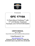 CyberResearch GFC 1716A User's Manual