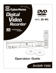 CyberHome Entertainment CH-DVR 1500 User's Manual