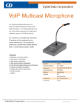 CyberData VoIP Multicast Microphone User's Manual