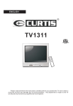 Curtis TV1311 User's Manual