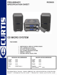 Curtis RCD633 User's Manual