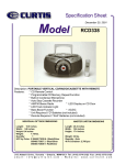 Curtis RCD338 User's Manual